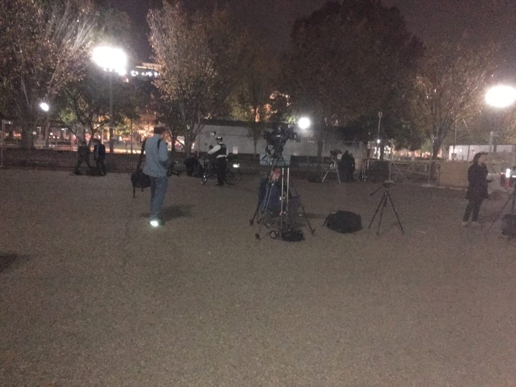 Press presence outside of the White House